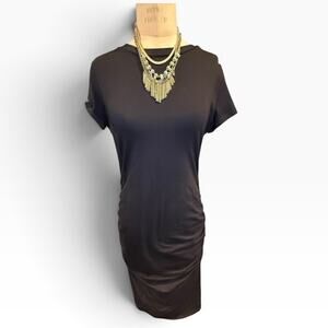 Short Sleeve Ruched Dress
